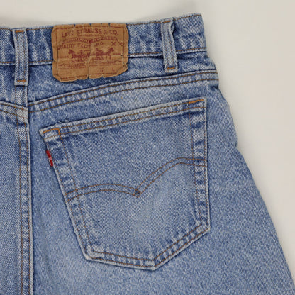 Levi's Vintage 550 Light Blue Denim Shorts 34W Casual Cotton 9 Inch Inseam