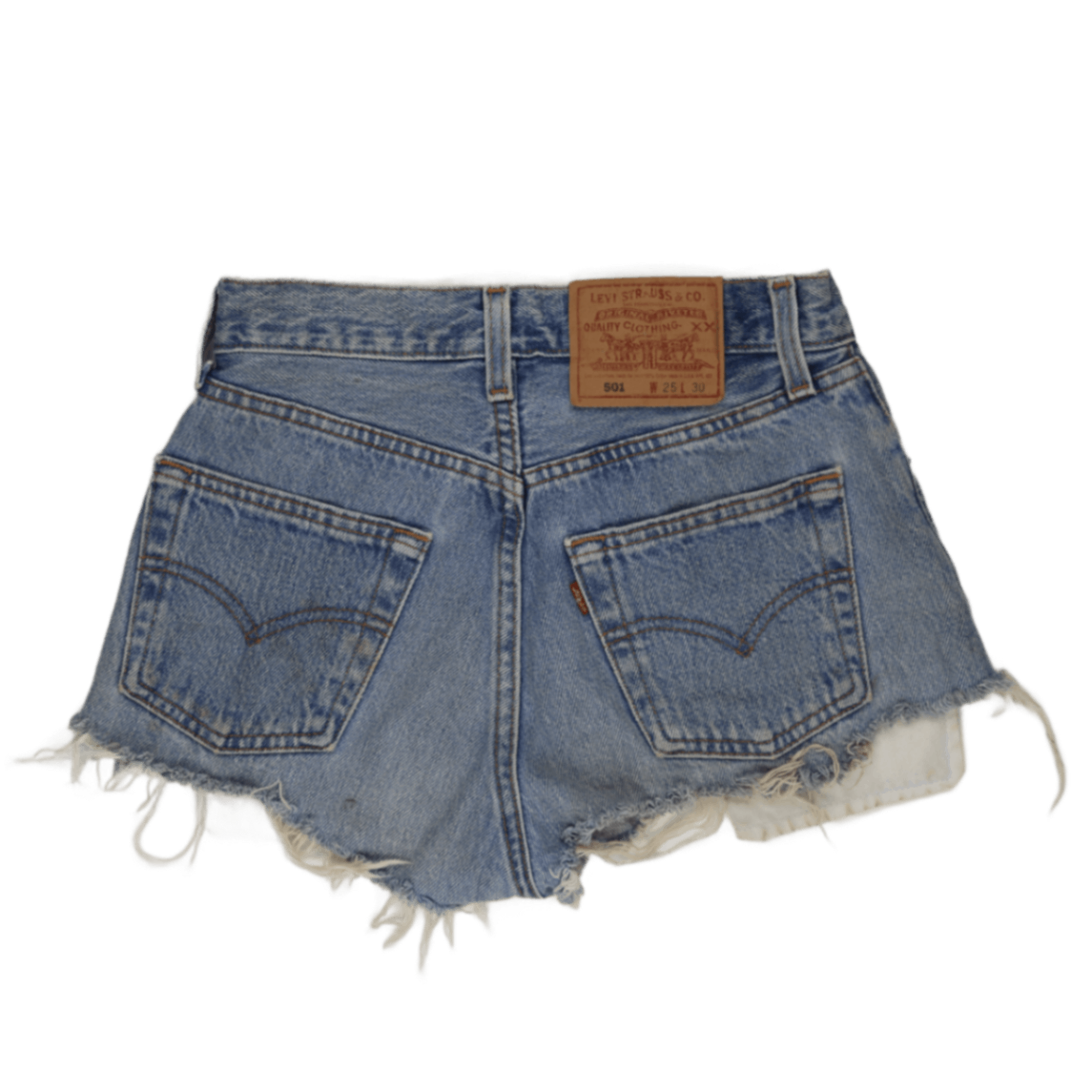 Levi's 501 Vintage Denim Shorts Blue W25 L30 Cotton Denim Women