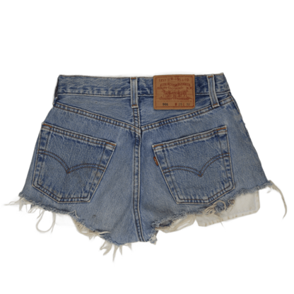 Levi's 501 Vintage Denim Shorts Blue W25 L30 Cotton Denim Women