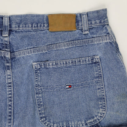 Tommy Hilfiger Vintage Carpenter Shorts Blue W36 100 Cotton
