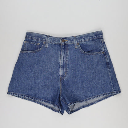 Levi's Vintage Blue Denim Shorts W34 100 Cotton High Waisted