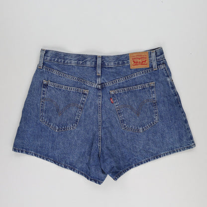 Levi's Vintage Blue Denim Shorts W34 100 Cotton High Waisted