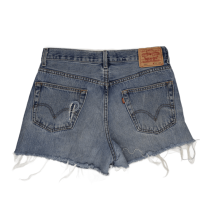 Levi's 550 Relaxed Fit Vintage Denim Cut-Off Shorts Blue W33 L34 100% Cotton