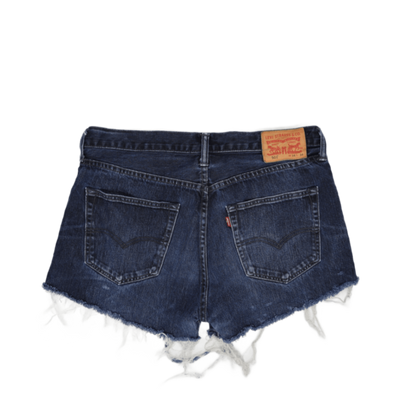 Levi's 501 Distressed Denim Shorts Blue W34 100 Percent Cotton Vintage