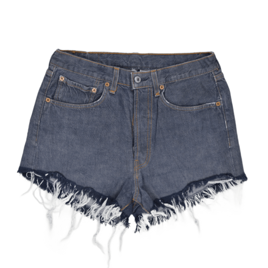 Levi's 501 High Rise Denim Shorts Vintage Blue 38W Cotton Denim