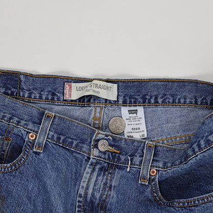 Levi's 569 Loose Straight Denim Cutoff Shorts Blue W34 L32 100 Cotton Vintage