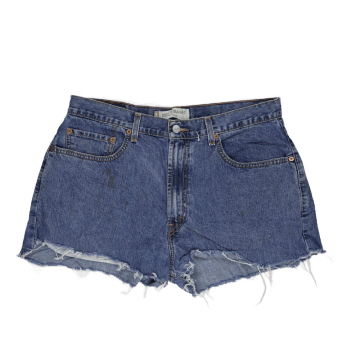 Levi's 569 Loose Straight Denim Cutoff Shorts Blue W34 L32 100 Cotton Vintage