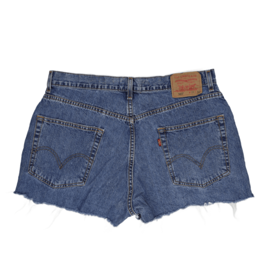 Levi's 569 Loose Straight Denim Cutoff Shorts Blue W34 L32 100 Cotton Vintage