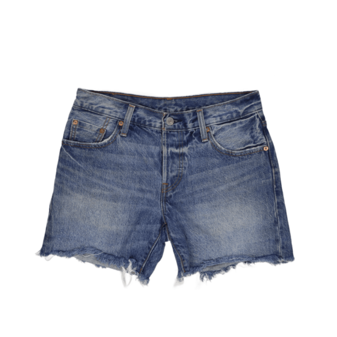 Levi's 501 CT Distressed Denim Shorts Blue W31 100 Percent Cotton Vintage