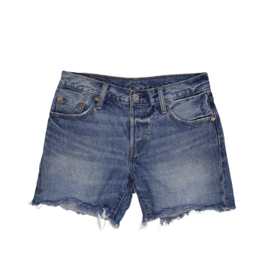 Levi's 501 CT Distressed Denim Shorts Blue W31 100 Percent Cotton Vintage