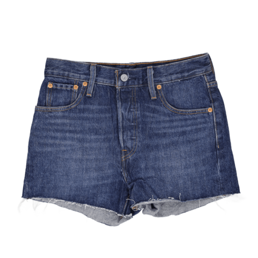 Levi's Premium 501 High Rise Blue Denim Cut-Off Shorts W31 Vintage 100% Cotton