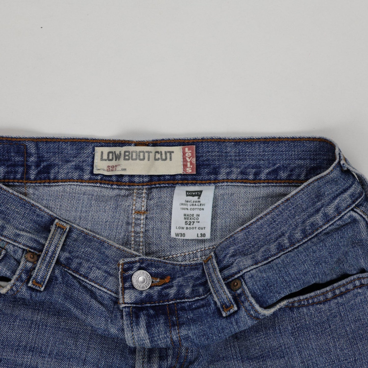 Levi's 527 Vintage Denim Shorts Blue W30 L30 Cotton