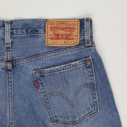 Levi's 527 Vintage Denim Shorts Blue W30 L30 Cotton