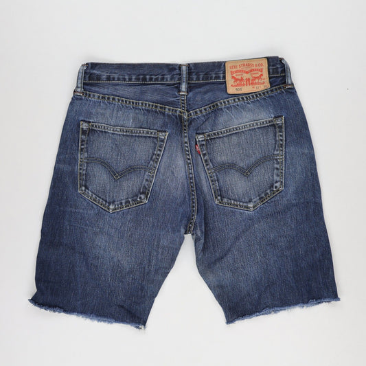 Levi's 501 Vintage Blue Denim Shorts Size 32 100 Cotton