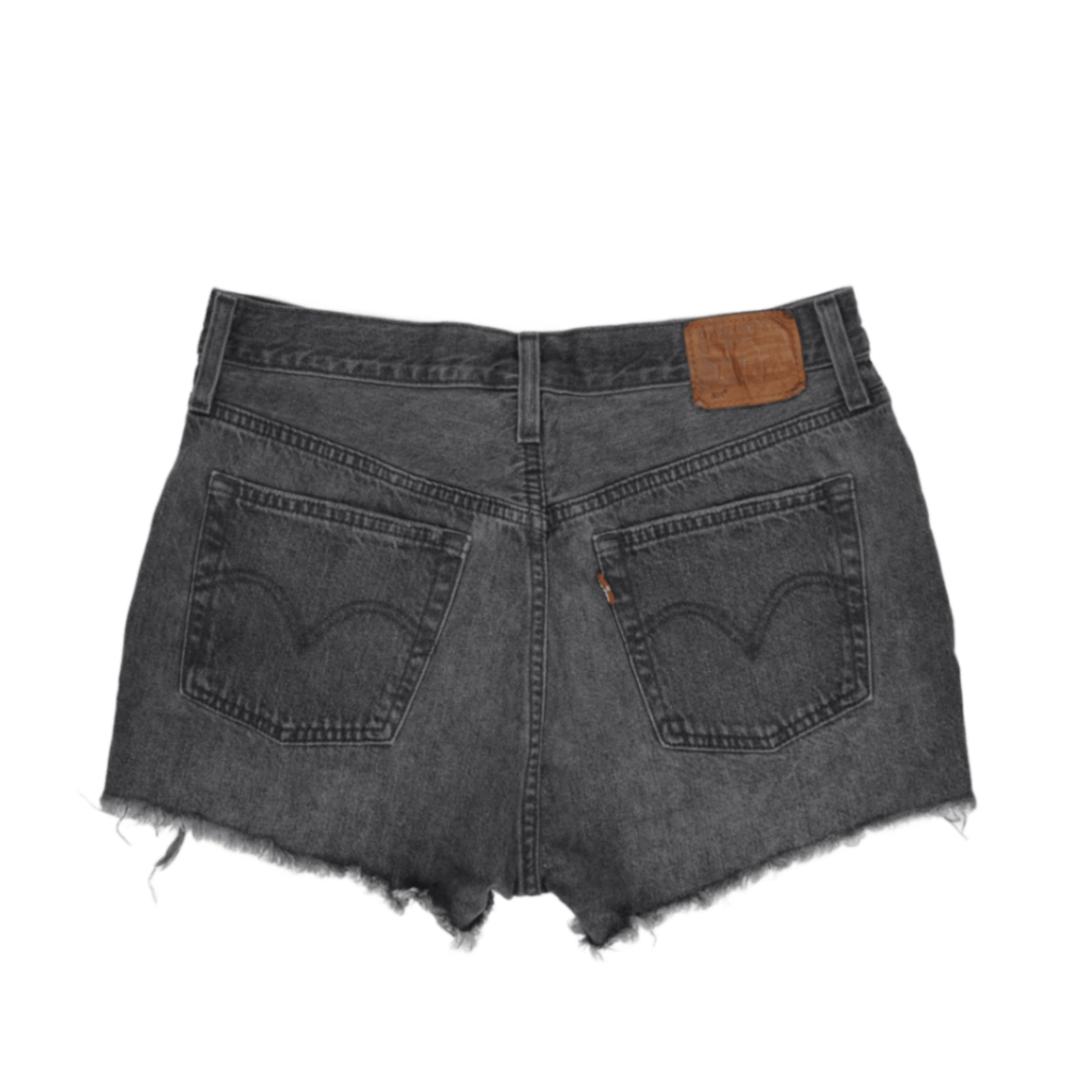 Levi's Vintage High-Waisted Cut-Off Shorts Grey W30 Cotton
