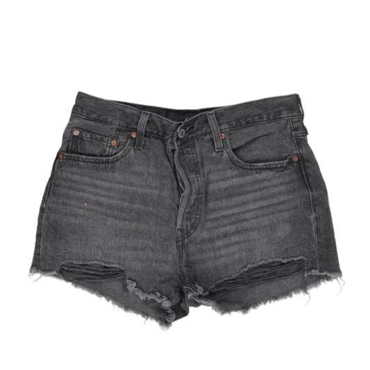 Levi's Vintage High-Waisted Cut-Off Shorts Grey W30 Cotton