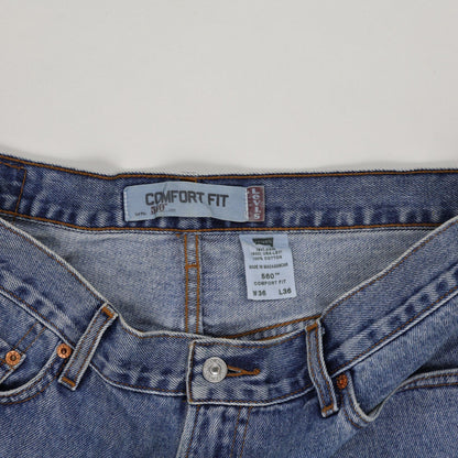 Levi's 560 Comfort Fit Denim Shorts Blue W36 L36 100% Cotton Vintage