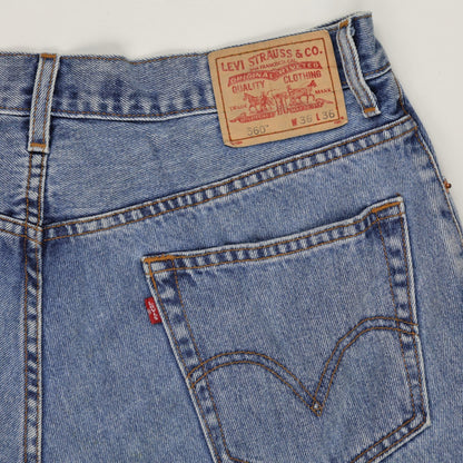 Levi's 560 Comfort Fit Denim Shorts Blue W36 L36 100% Cotton Vintage