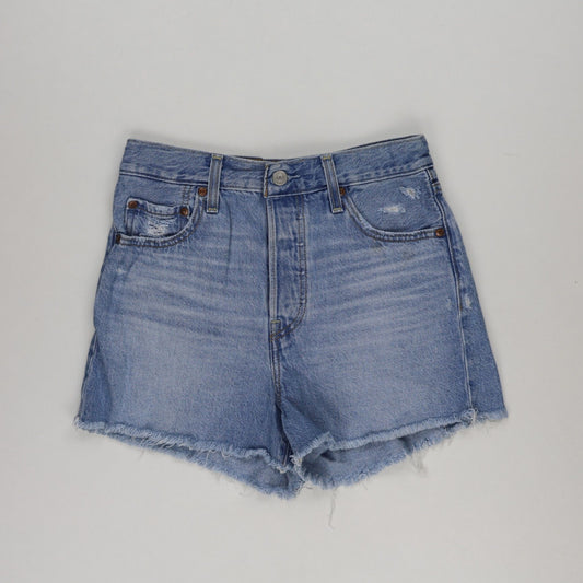 Levi's Women's Vintage Blue Denim Cut-Off Shorts Size 28 Cotton