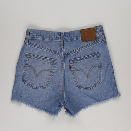 Levi's Women's Vintage Blue Denim Cut-Off Shorts Size 28 Cotton