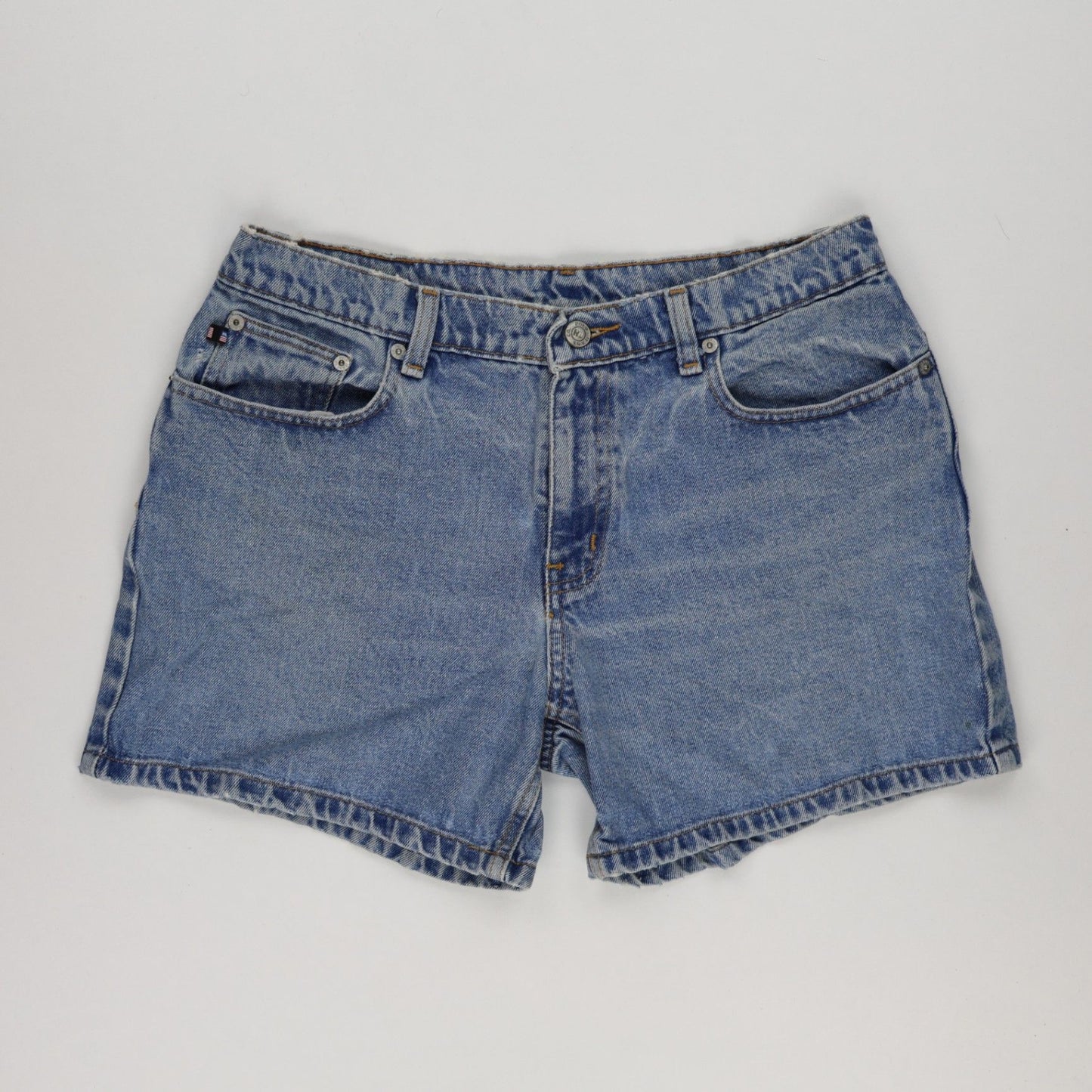 Ralph Lauren Vintage Denim Shorts Mid Blue W34 100 Percent Cotton