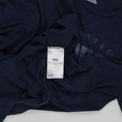 Levi's Men's Vintage Graphic T-Shirt Blue Size M 100% Cotton Crew Neck