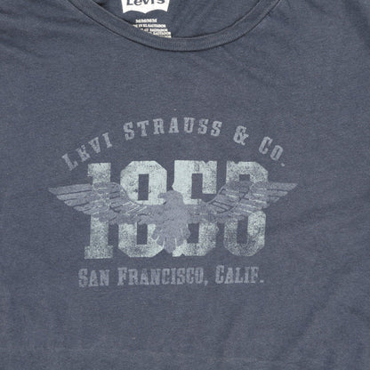 Levi's Men's Vintage Graphic T-Shirt Blue Size M 100% Cotton Crew Neck