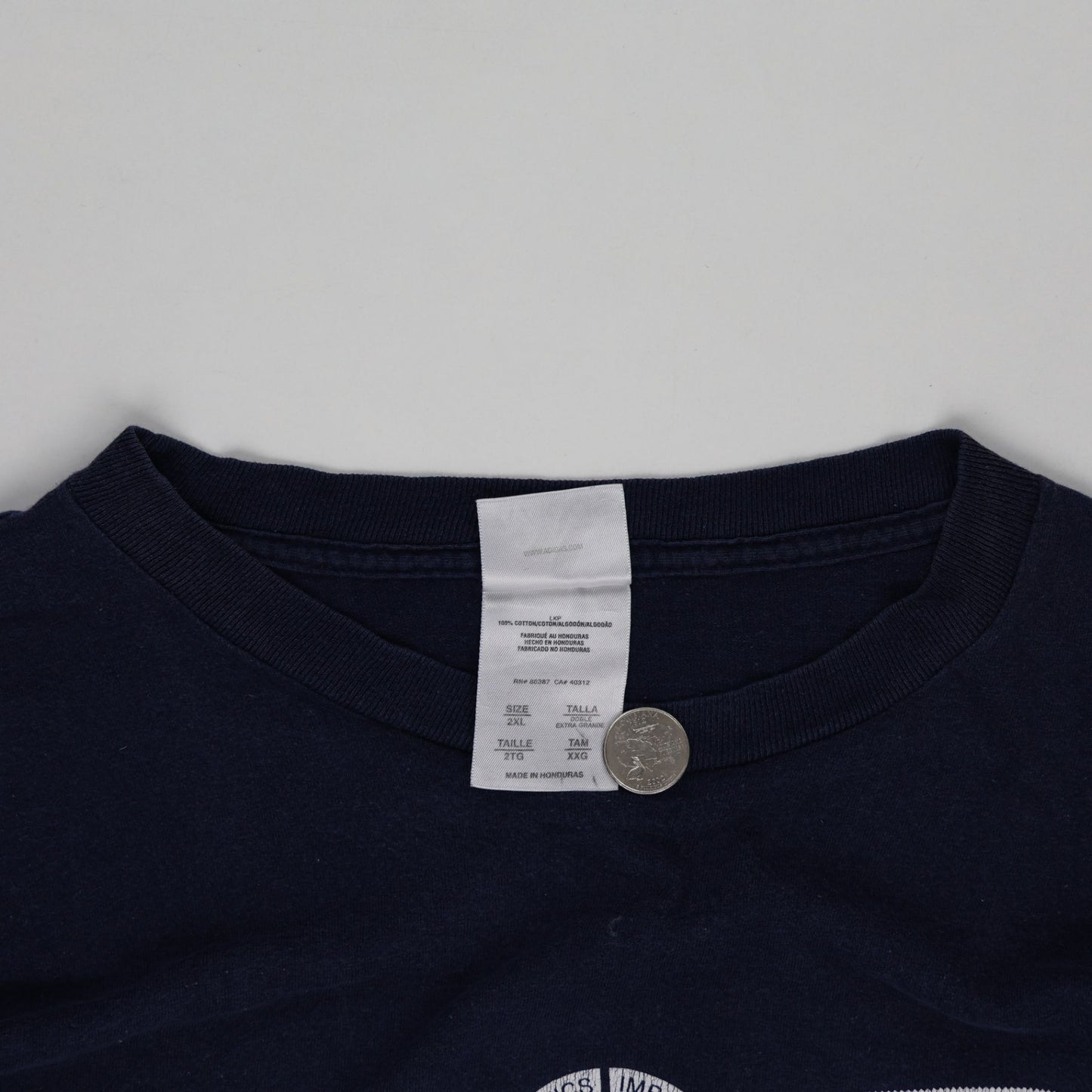 Adidas Navy Blue Long Sleeve Crew Neck T-Shirt 2XL 100 Cotton
