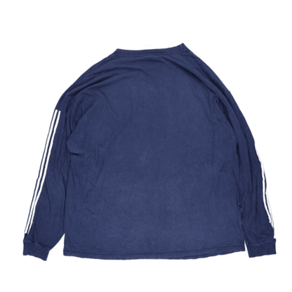 Adidas Navy Blue Long Sleeve Crew Neck T-Shirt 2XL 100 Cotton