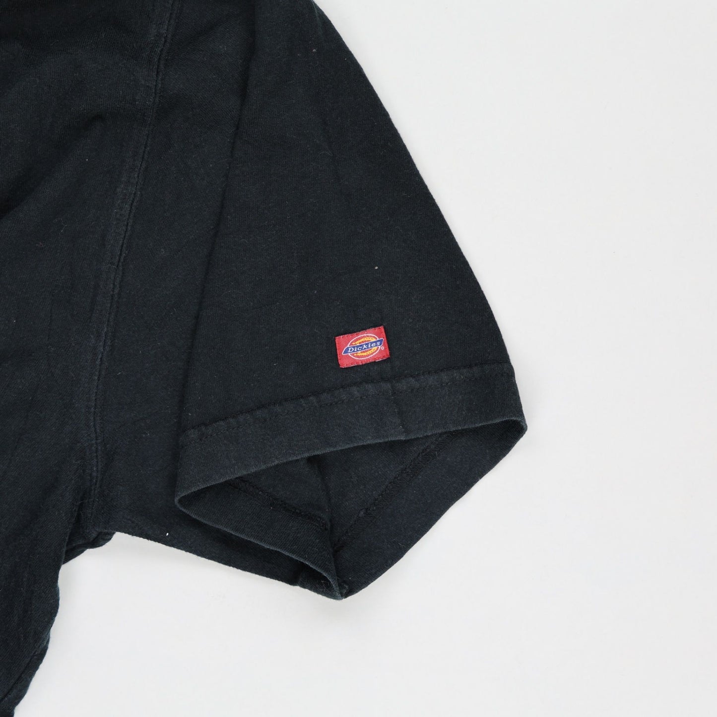 Dickies Vintage Black Classic T-Shirt Large Cotton Crew Neck Mens