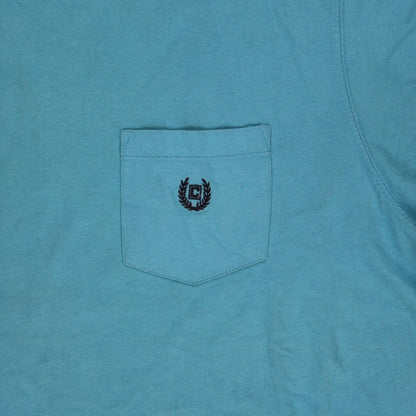 Chaps Men's XXL Blue Cotton T-Shirt Classic Crew Neck
