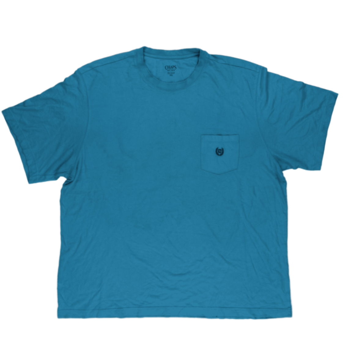 Chaps Men's XXL Blue Cotton T-Shirt Classic Crew Neck