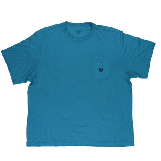 Chaps Men's XXL Blue Cotton T-Shirt Classic Crew Neck