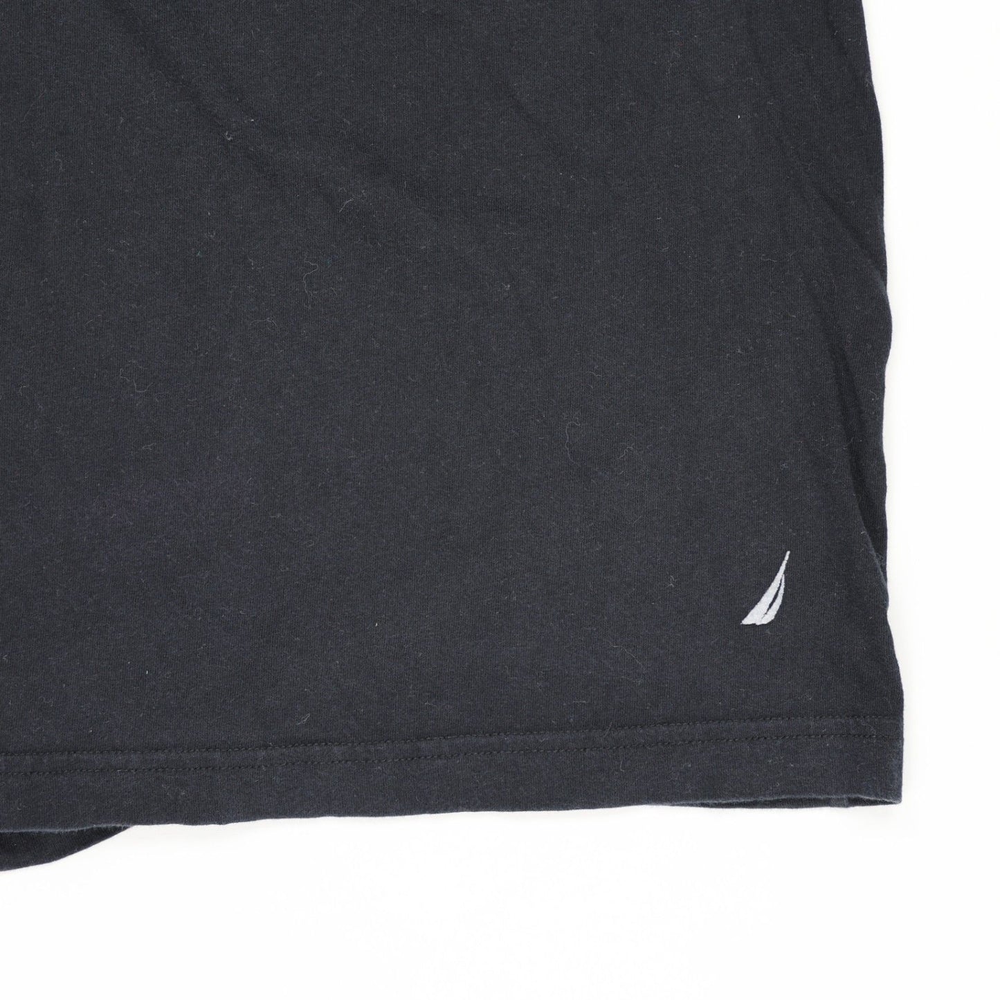 Nautica Men's Black Long Sleeve T-Shirt XL 100% Cotton Crew Neck Casual