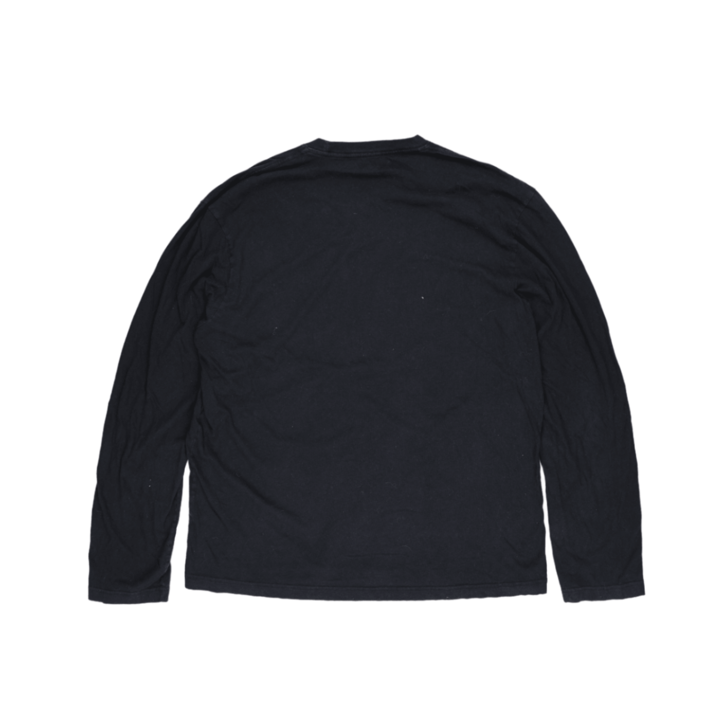 Nautica Men's Black Long Sleeve T-Shirt XL 100% Cotton Crew Neck Casual