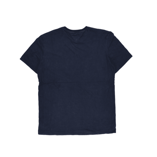 Tommy Hilfiger Navy Blue T-Shirt for Men XL Cotton Crew Neck Casual