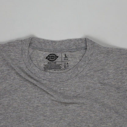 Dickies Men's Grey Heather Crew Neck T-Shirt Large Cotton Blend Casual