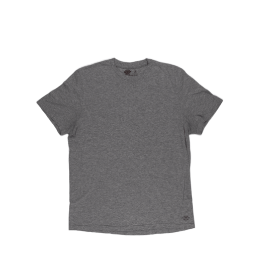 Dickies Men's Grey Heather Crew Neck T-Shirt Large Cotton Blend Casual