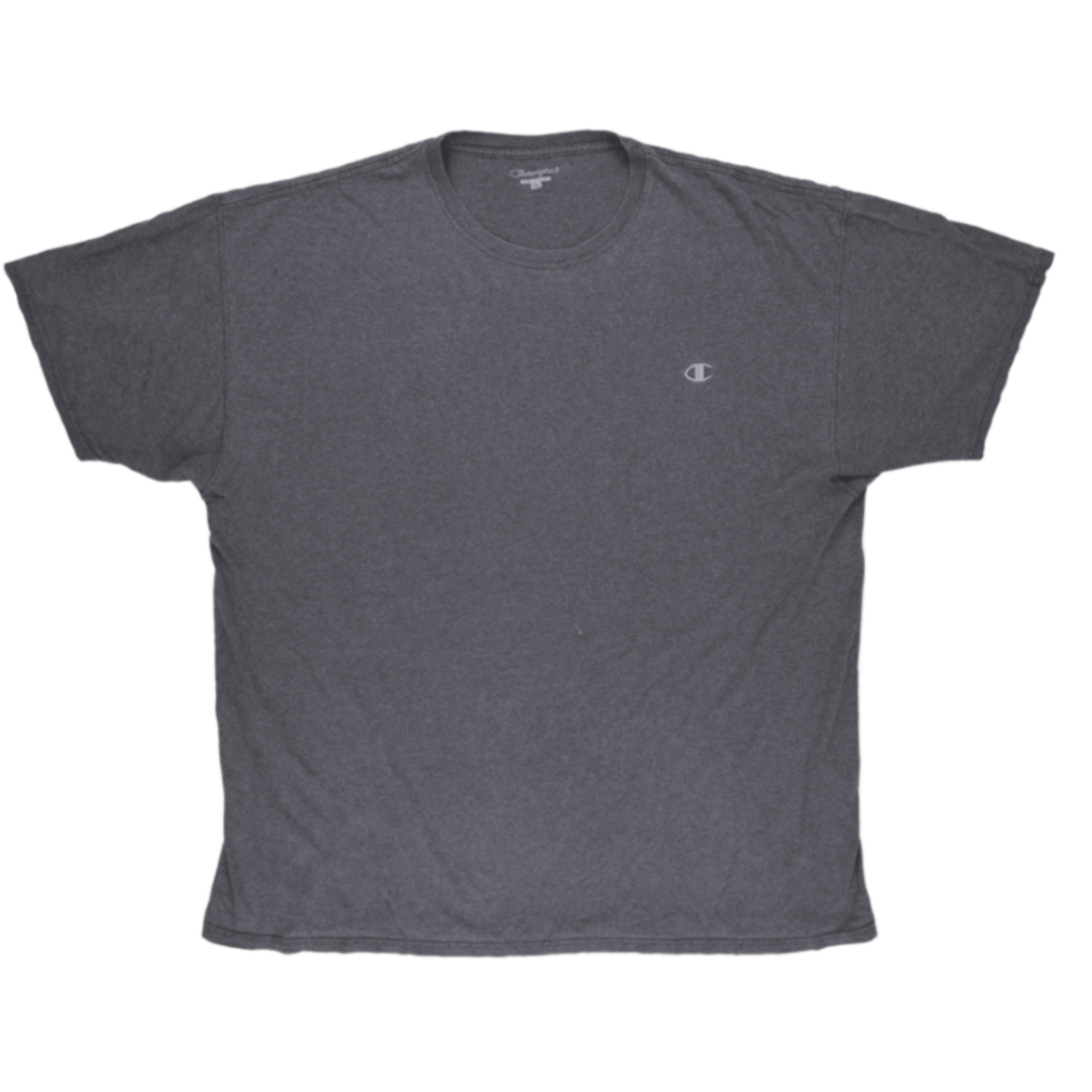 Champion Grey Crew Neck T-Shirt XXL Cotton Short Sleeve Casual Men's Clothing