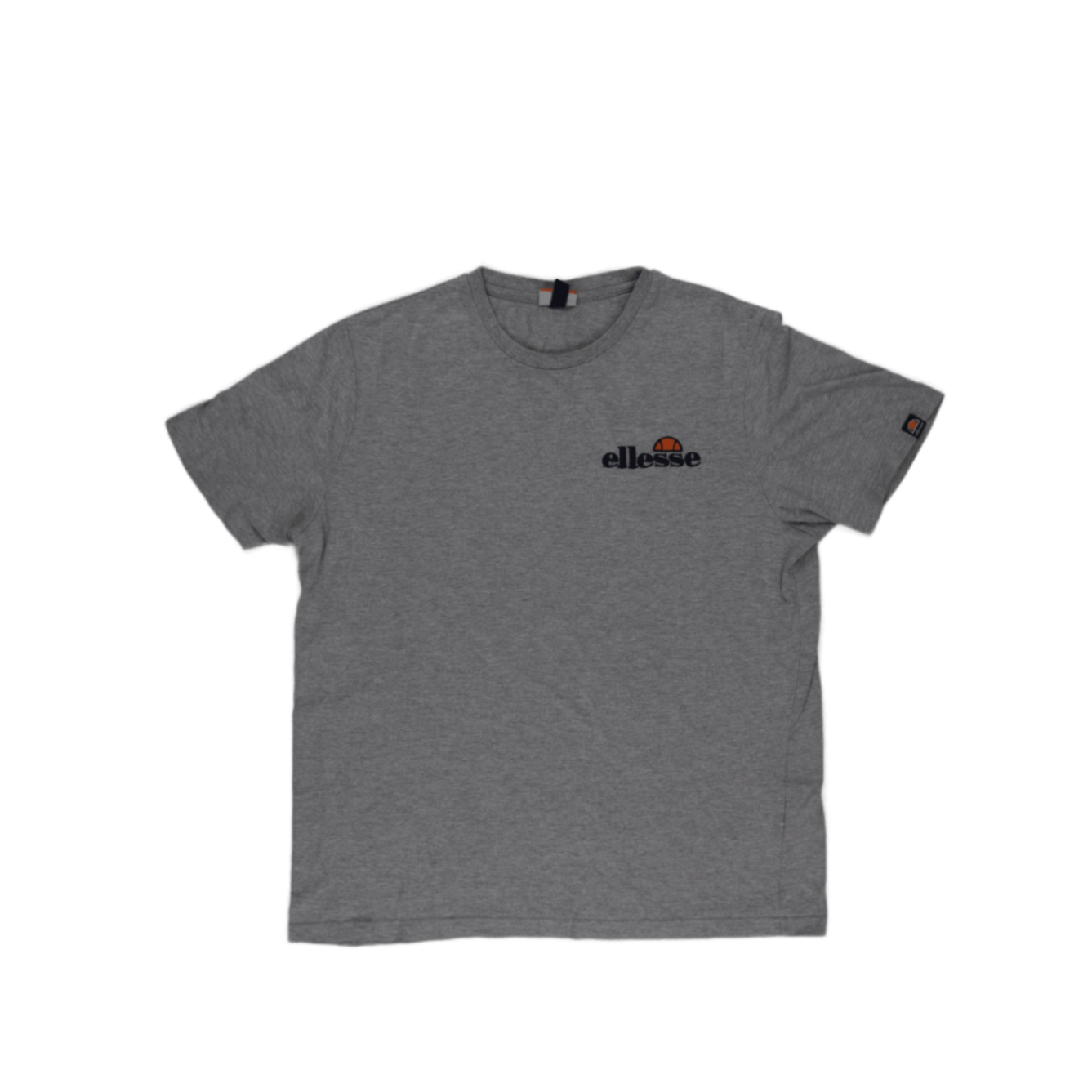 Ellesse Grey Cotton Crew Neck T-Shirt XL Size Men's Casual Shirt