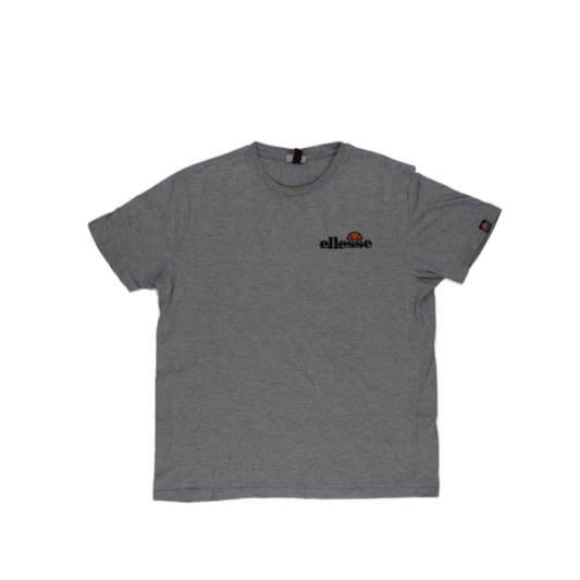 Ellesse Grey Cotton Crew Neck T-Shirt XL Size Men's Casual Shirt