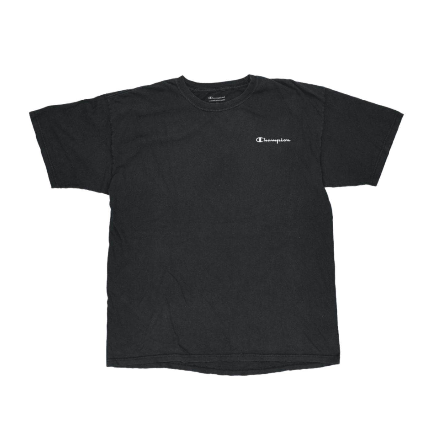 Champion Authentic Athleticwear Black Cotton T-Shirt XL Mens Crew Neck