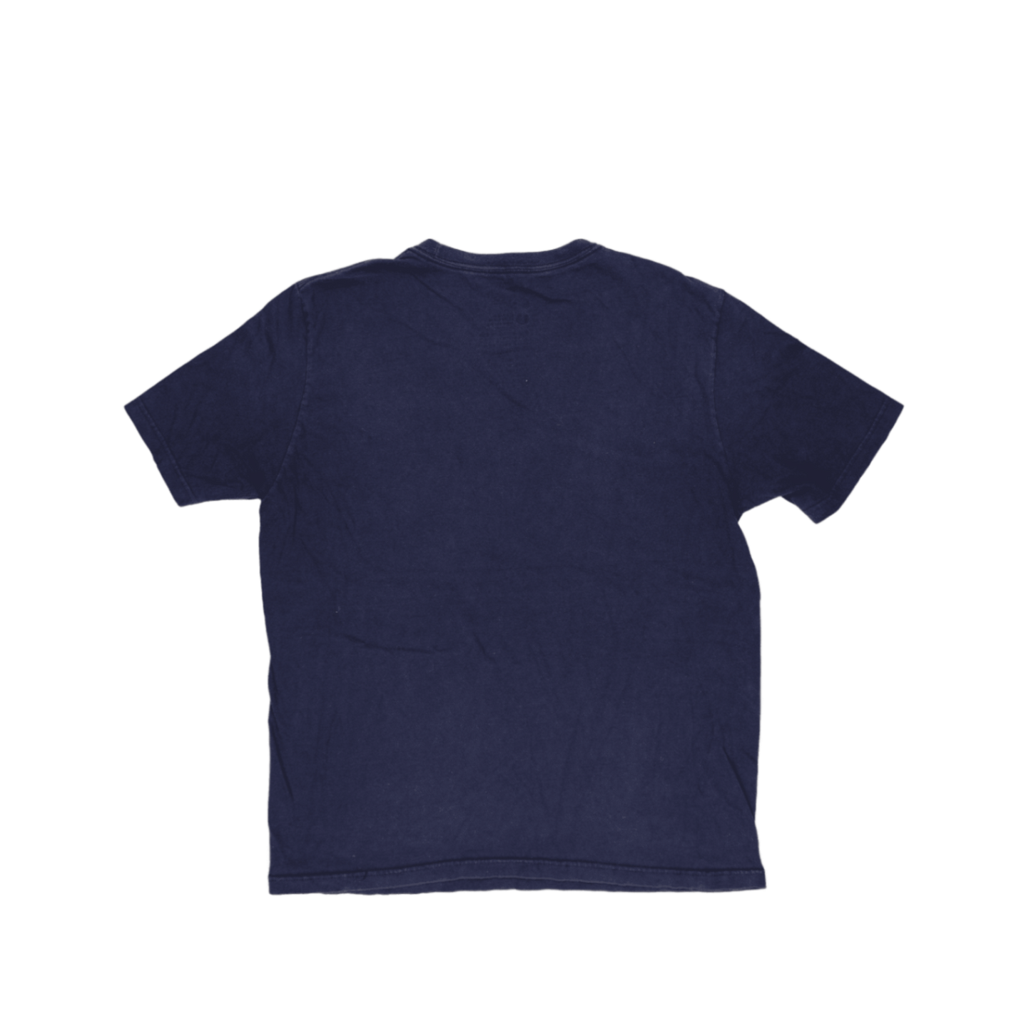 Nike Navy Graphic Print T-Shirt Large Cotton Blend Crew Neck Vintage