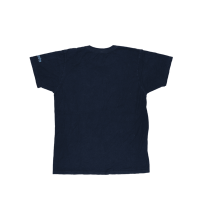 Columbia PFG Navy Fish Graphic T-shirt Men's Medium 100% Cotton Crew Neck