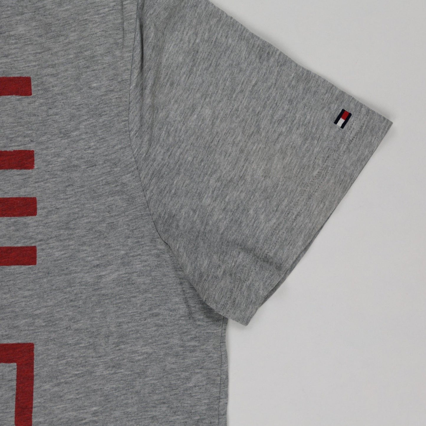 Tommy Hilfiger Grey Cotton Crew Neck T-Shirt Large