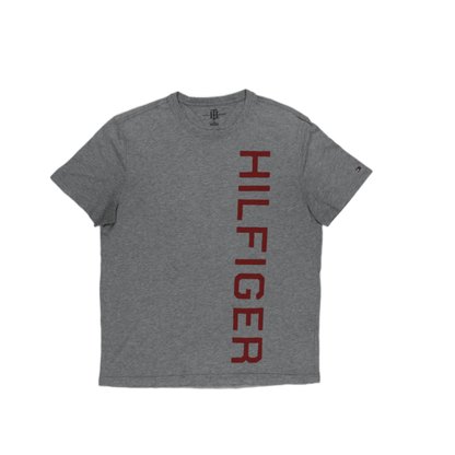 Tommy Hilfiger Grey Cotton Crew Neck T-Shirt Large