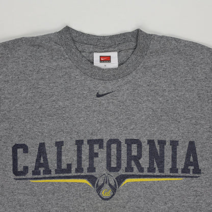 Nike California Graphic Grey T-Shirt Small Cotton Crew Neck Vintage Mens