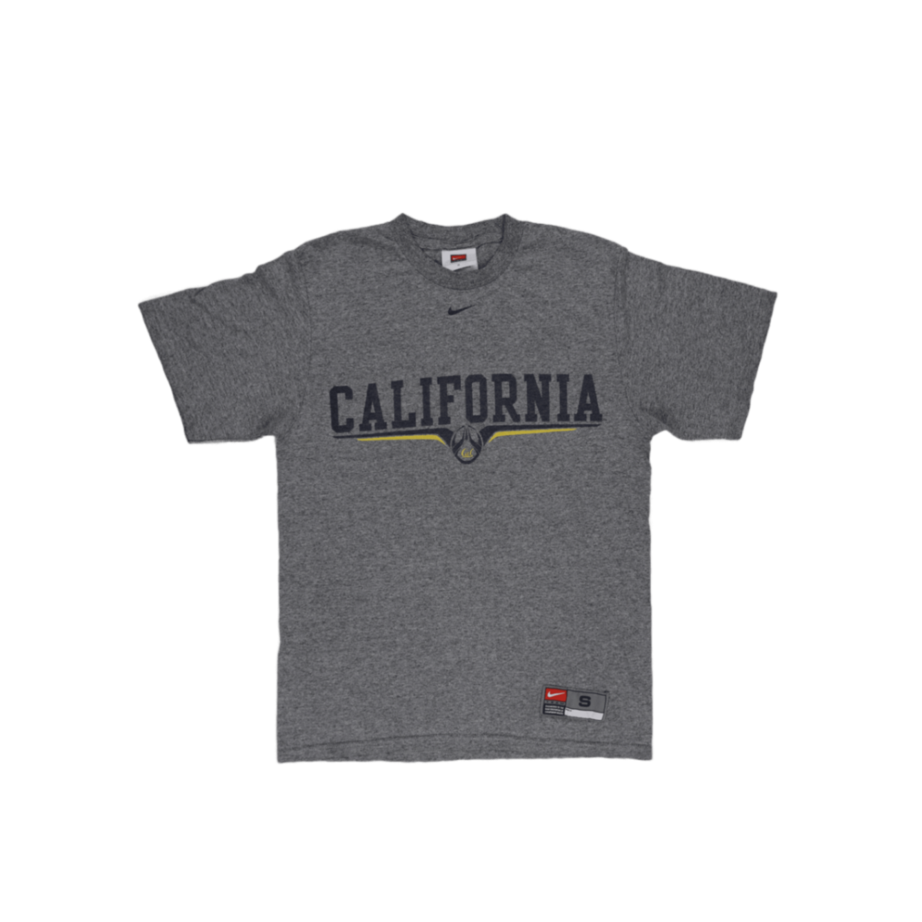 Nike California Graphic Grey T-Shirt Small Cotton Crew Neck Vintage Mens
