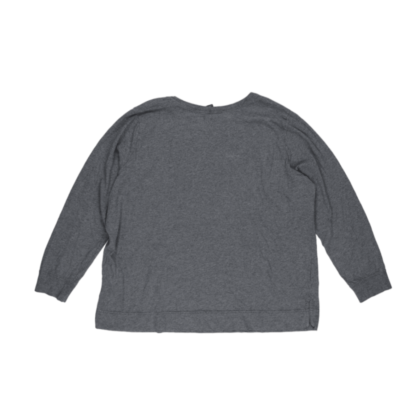 Nike Grey Cotton Long Sleeve T-Shirt for Men Size 1X Casual Crew Neck