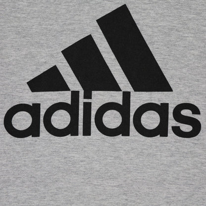 Adidas Classic Grey Logo T-shirt XL Cotton Blend Crew Neck Casual Men's Clothing